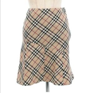 Burberry Brit London Checkers Plaid Skirt